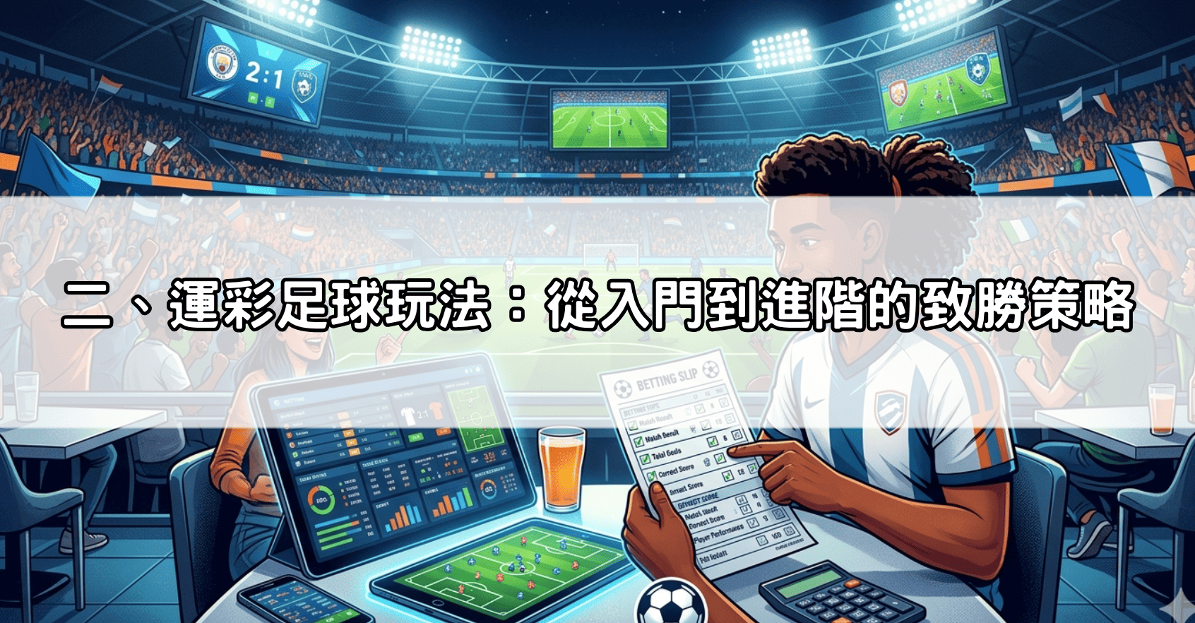 二、運彩足球玩法：從入門到進階的致勝策略